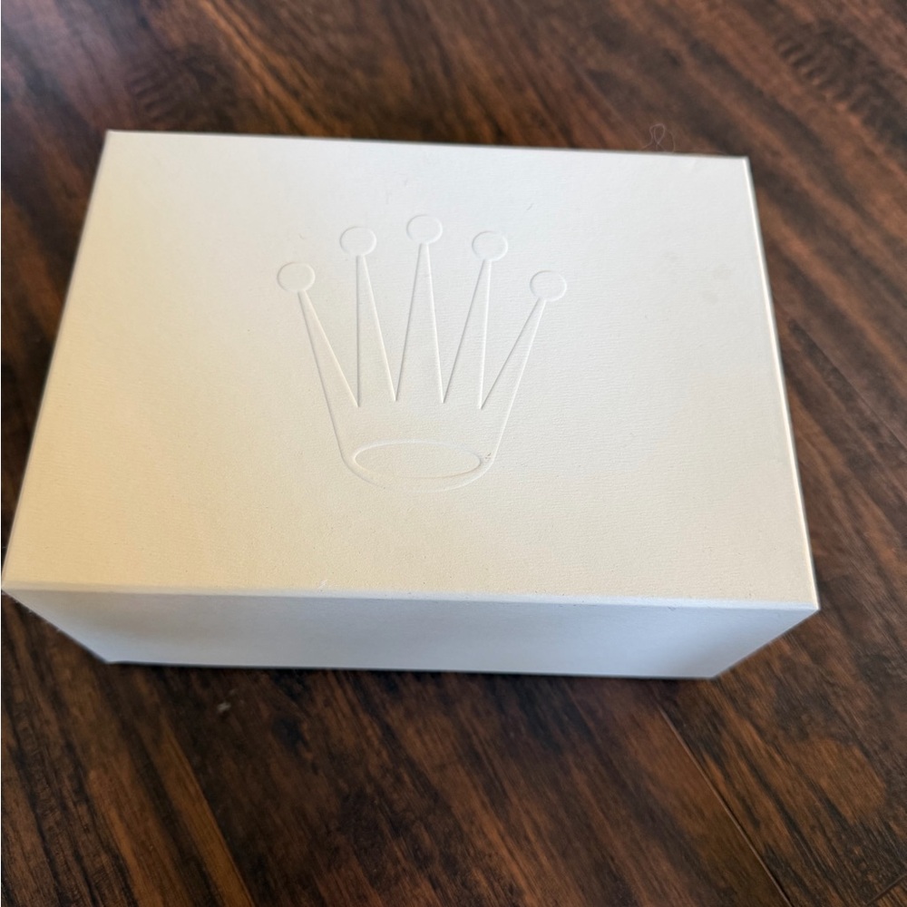 Rolex Ivory Box with Embossed Logo